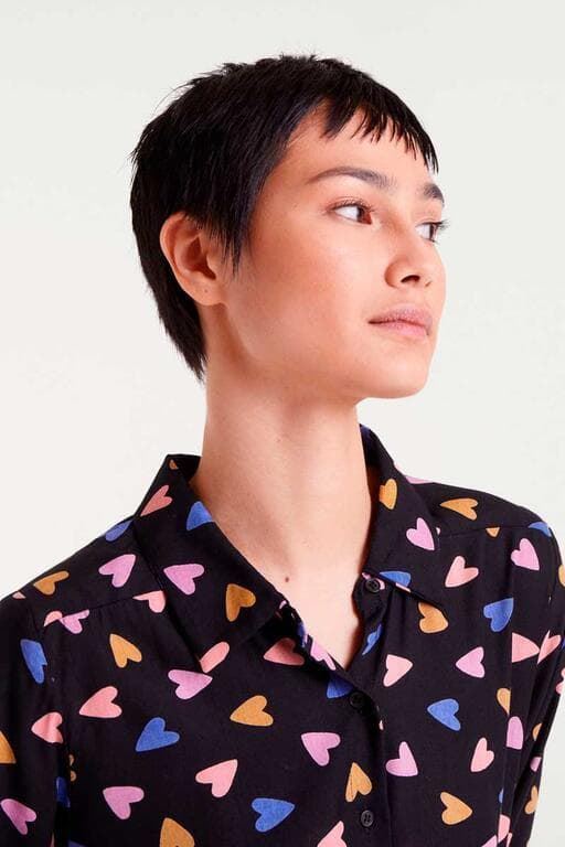 Compañía Fantástica_ Camisa estampado corazones - Imagen 3