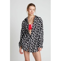 Compañía Fantástica_ Camisa Oversiza estampado terrazo - Imagen 1