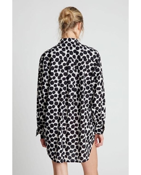 Compañía Fantástica_ Camisa Oversiza estampado terrazo - Imagen 2