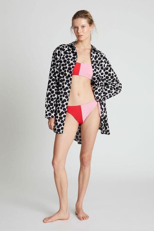 Compañía Fantástica_ Camisa Oversiza estampado terrazo - Imagen 3