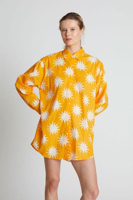 Compañía Fantástica_ Camisa oversize estampado Big Sun - Imagen 1
