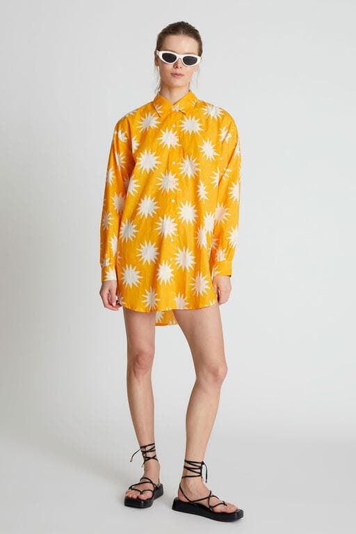 Compañía Fantástica_ Camisa oversize estampado Big Sun - Imagen 4