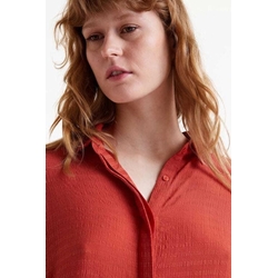 Compañía Fantástica_ Camisa oversize fluida naranja - Imagen 2