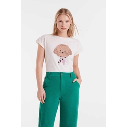 Compañía Fantástica_ Camiseta algodón estampado caniche - Imagen 1