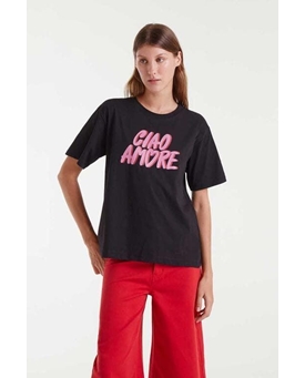 Compañía Fantástica_ Camiseta algodón estampado Ciao Amore - Imagen 1