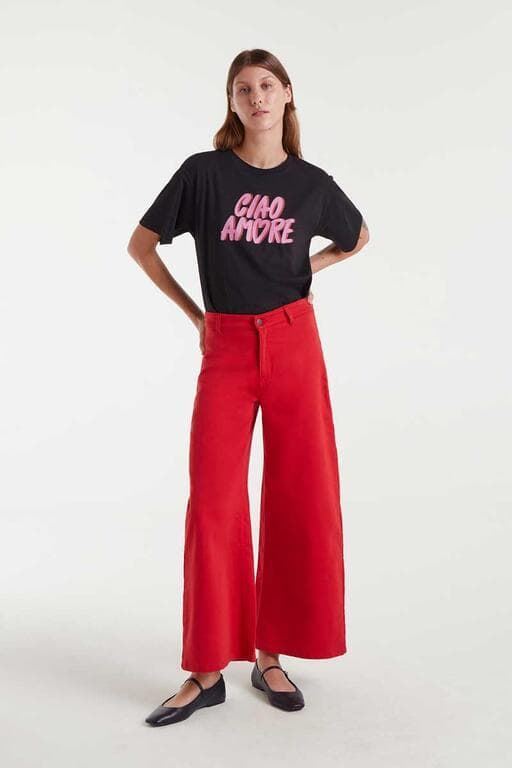 Compañía Fantástica_ Camiseta algodón estampado Ciao Amore - Imagen 4