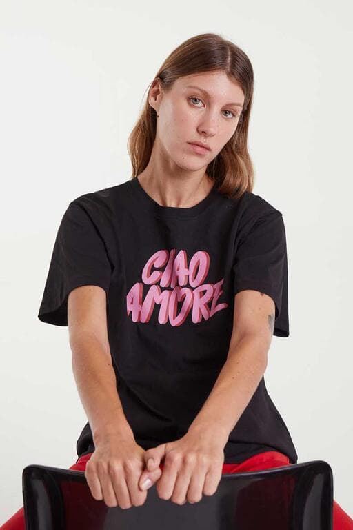 Compañía Fantástica_ Camiseta algodón estampado Ciao Amore - Imagen 5