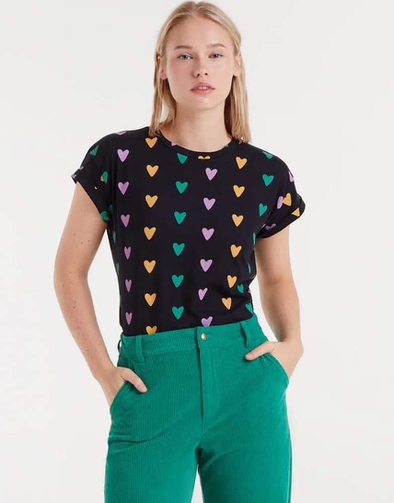 Compañía Fantástica_ Camiseta algodón estampado cupido lines - Imagen 1