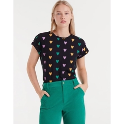 Compañía Fantástica_ Camiseta algodón estampado cupido lines - Imagen 1