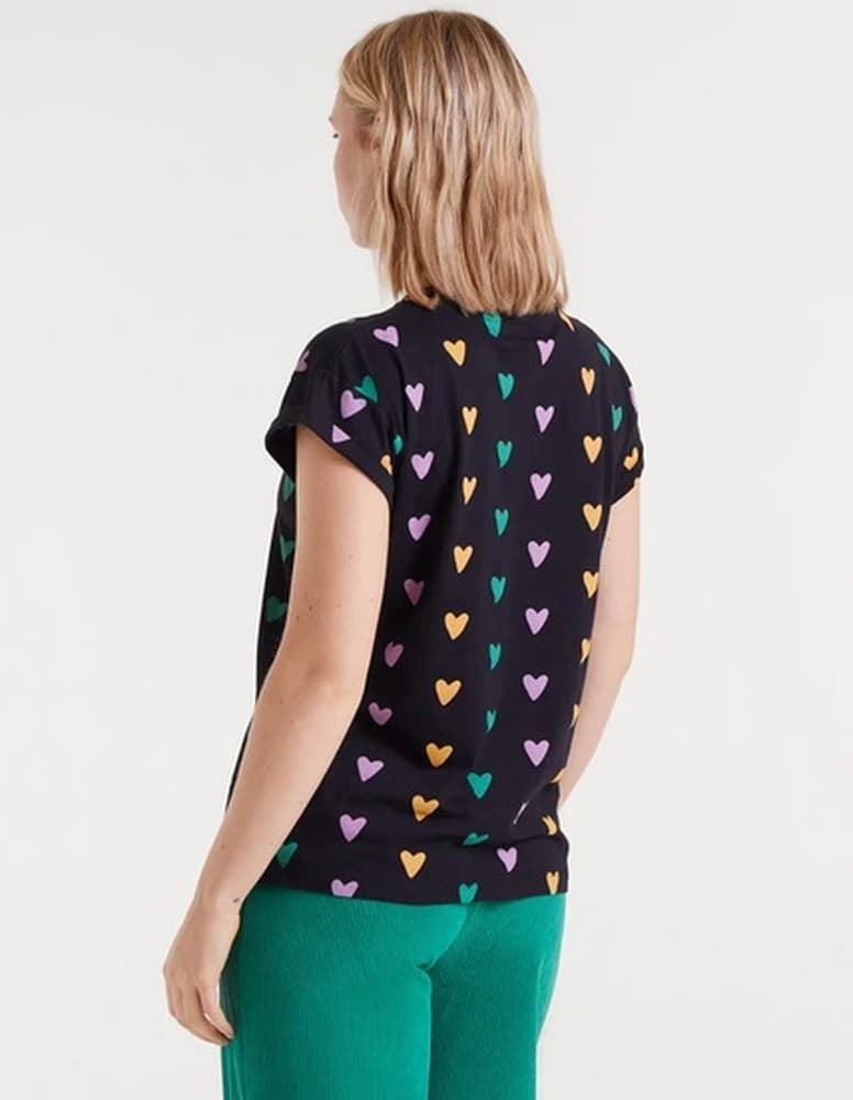 Compañía Fantástica_ Camiseta algodón estampado cupido lines - Imagen 2