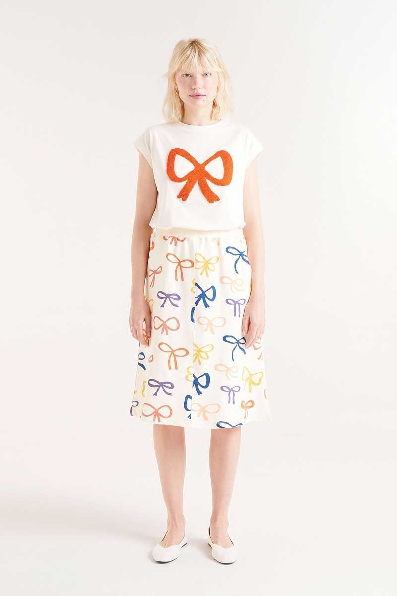 Compañía Fantástica_ Camiseta con print de lazo sin mangas - Imagen 4