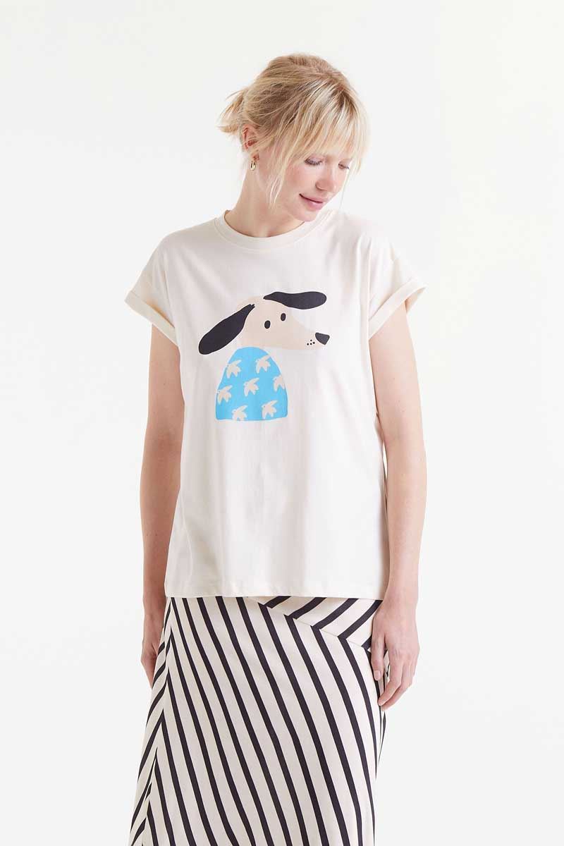 Compañía Fantástica_ Camiseta print perro - Imagen 1