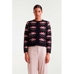 Compañía Fantástica_ Cardigan jacquard con estampado Baboushka Big - Imagen 1