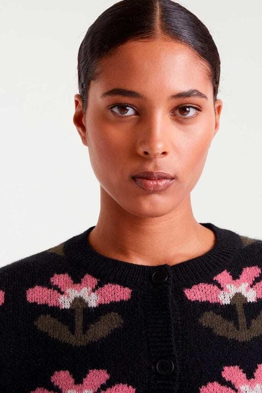 Compañía Fantástica_ Cardigan jacquard con estampado Baboushka Big - Imagen 3