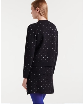 Compañía Fantástica_ Cárdigan jacquard con mini puntos blancos - Imagen 2