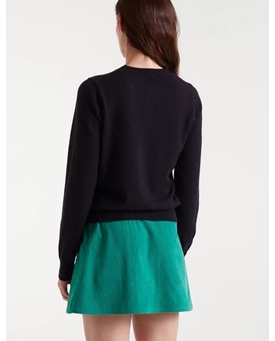 Compañía Fantástica_ Cardigan punto con detalles corazones colores - Imagen 2