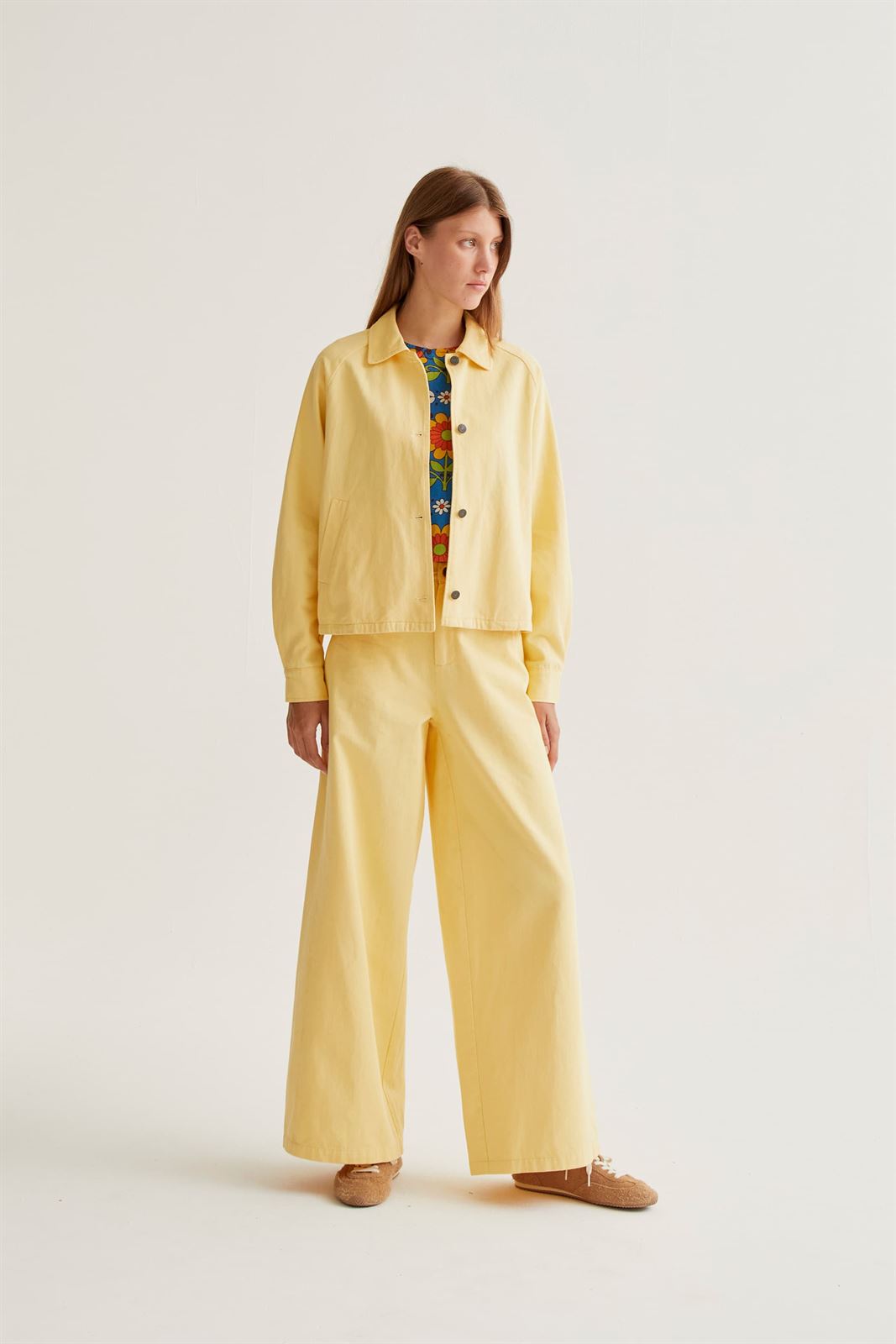 Compañía Fantástica_ Cazadora 100% algodón amarilla - Imagen 4