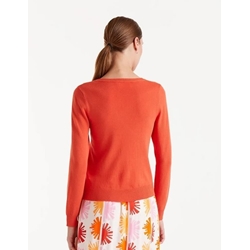 Compañía Fantástica_ Chaqueta de punto fino naranja - Imagen 2