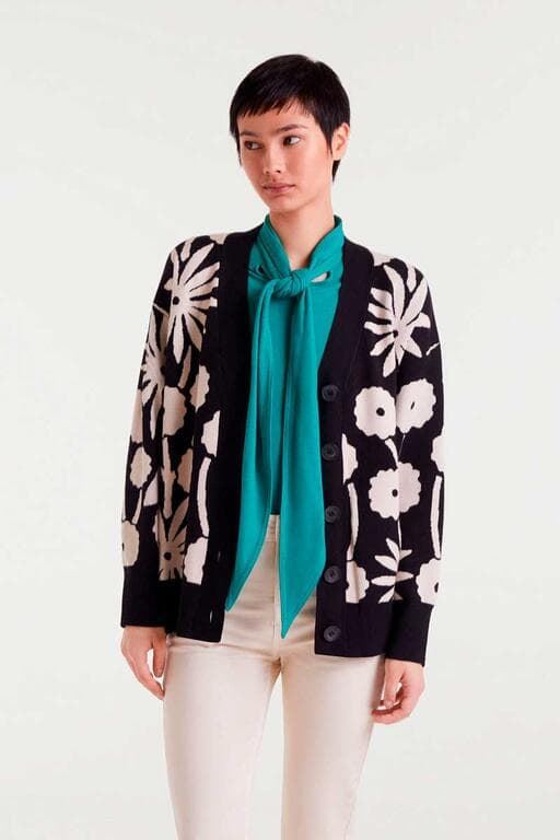 Compañía Fantástica_ Chaqueta jacquard con estampado Tofu - Imagen 1
