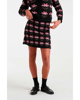 Compañía Fantástica_ Falda corta jacquard con estampado Baboushka Small - Imagen 1