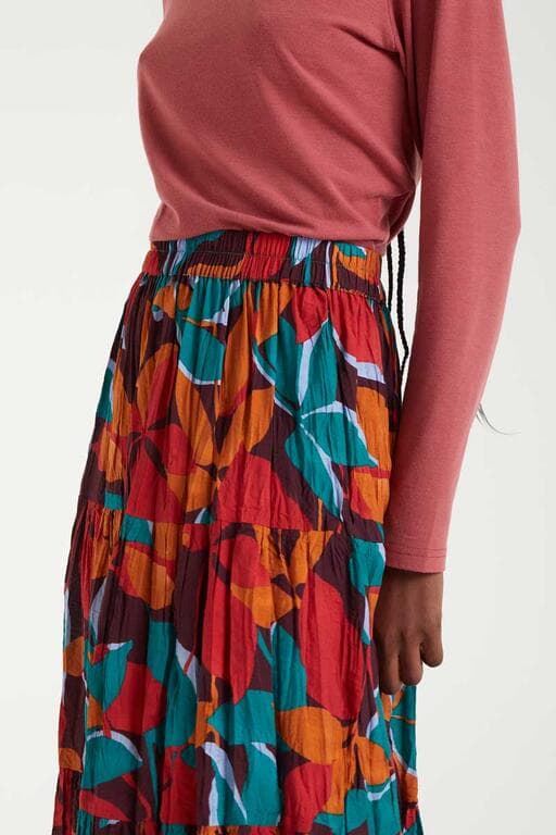 Compañía Fantástica_ Falda midi estampado Ponzonia - Imagen 3