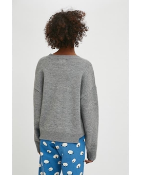 Compañía Fantástica_ Jersey de punto en gris - Imagen 2