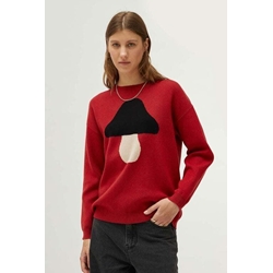 Compañía Fantástica_ Jersey de punto jacquard con print de seta - Imagen 1