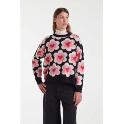 Compañía Fantástica_ Jersey de punto jacquard estampado SweetHeart - Imagen 1