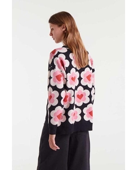 Compañía Fantástica_ Jersey de punto jacquard estampado SweetHeart - Imagen 2