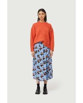 Compañía Fantástica_ Jersey de punto mullido naranja - Imagen 1