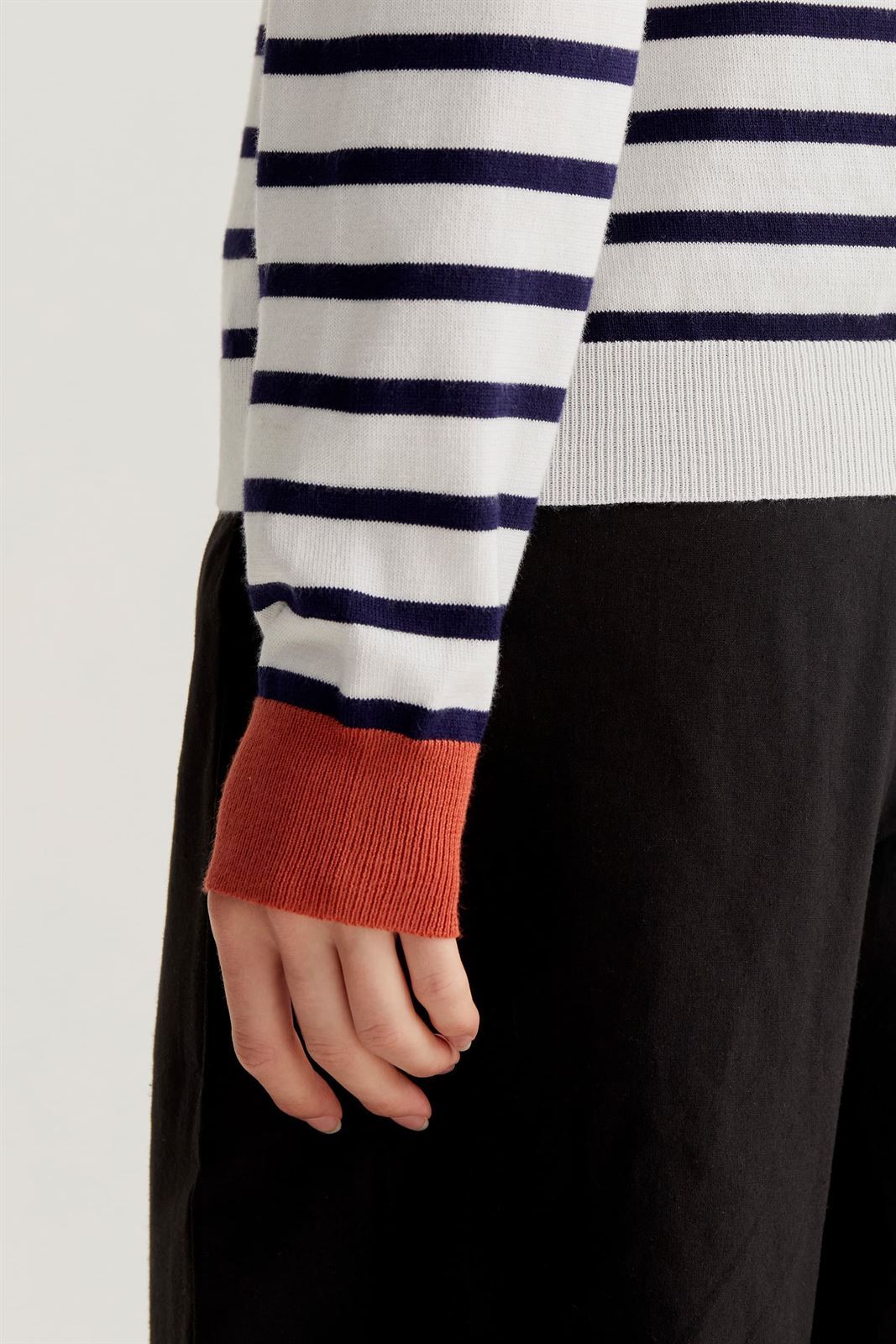 Compañía Fantástica_ Jersey punto fino raya marino - Imagen 3