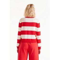 Compañía Fantástica_ Jersey punto fino rayas rojas - Imagen 2