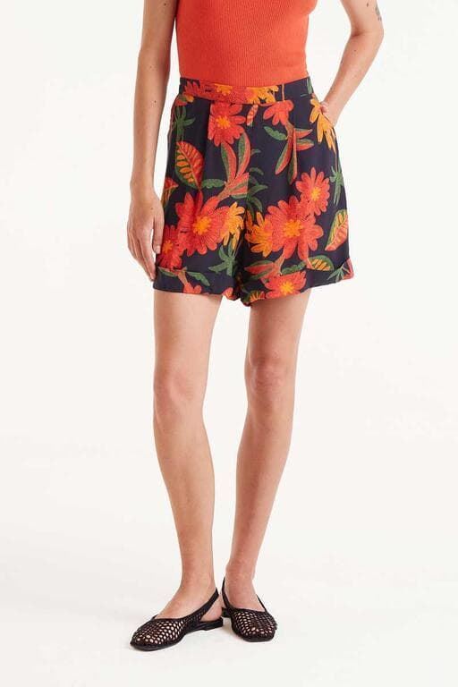 Compañía Fantástica_ Pantalón corto estampado floral Famara - Imagen 1