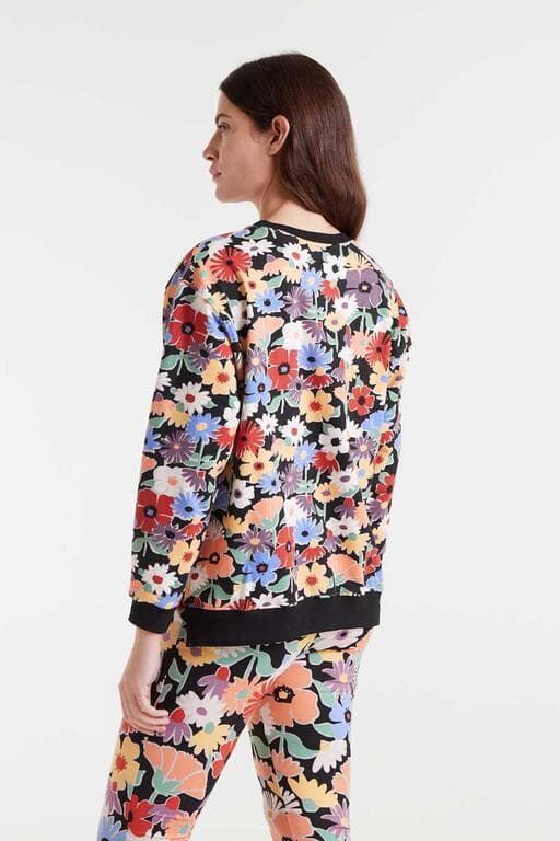 Compañía Fantástica_ Sudadera algodón estampado flores - Imagen 2