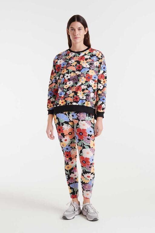 Compañía Fantástica_ Sudadera algodón estampado flores - Imagen 4
