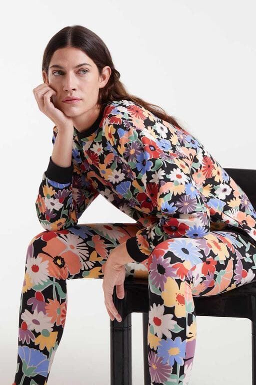 Compañía Fantástica_ Sudadera algodón estampado flores - Imagen 5