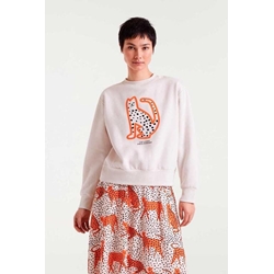 Compañía Fantástica_ Sudadera felpa estampado cat lover - Imagen 1