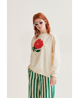 Compañía Fantástica_ Sudadera print flor - Imagen 1