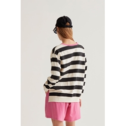 Compañía Fantástica_ Sudadera rayas negras - Imagen 2