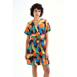 Compañía Fantástica_ Vestido corto con estampado Tutti Frutti Big - Imagen 1