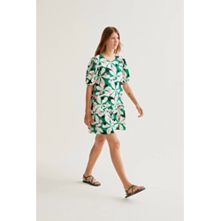 Compañía Fantástica_ Vestido corto estampado hosta - Imagen 1