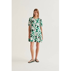 Compañía Fantástica_ Vestido corto estampado hosta - Imagen 2