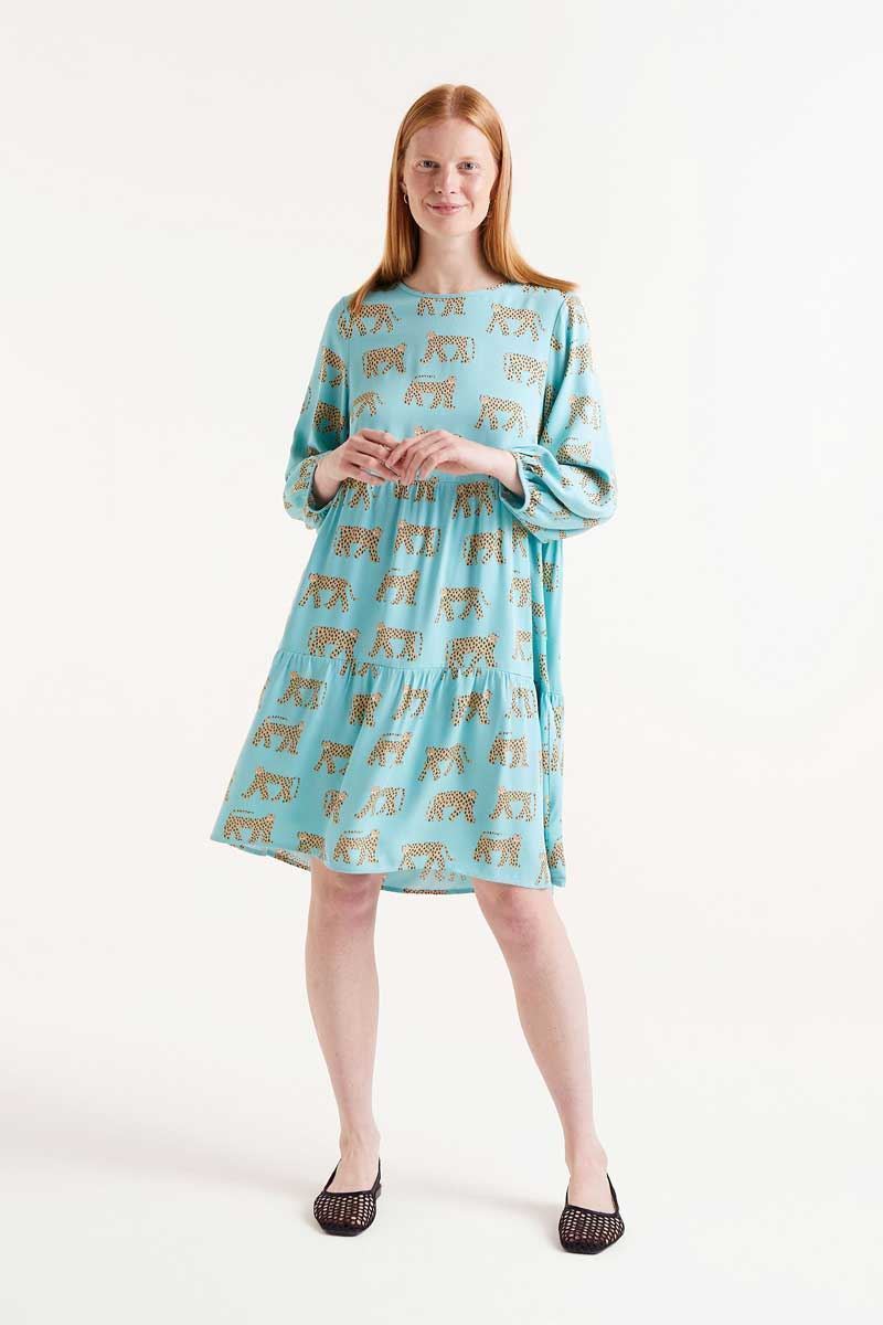 Compañía Fantástica_ Vestido corto estampado Jaguar - Imagen 1