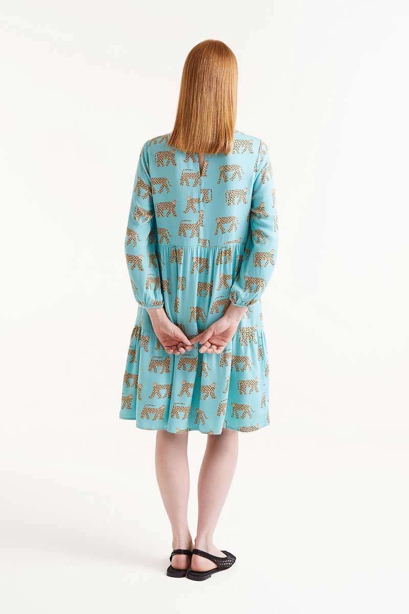 Compañía Fantástica_ Vestido corto estampado Jaguar - Imagen 2