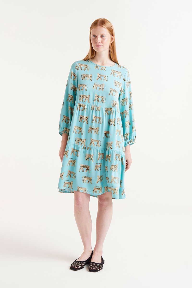 Compañía Fantástica_ Vestido corto estampado Jaguar - Imagen 4