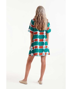 Compañía Fantástica_ Vestido corto estampado Pepper Mint - Imagen 2