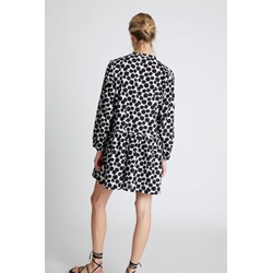 Compañía Fantástica_ Vestido corto estampado terrazo - Imagen 2