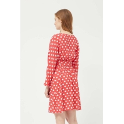 Compañía Fantástica_ Vestido corto lunares rojo - Imagen 2