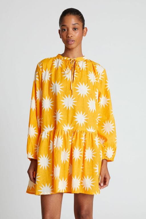 Compañía Fantástica_ Vestido corto manga larga Big Sun - Imagen 1