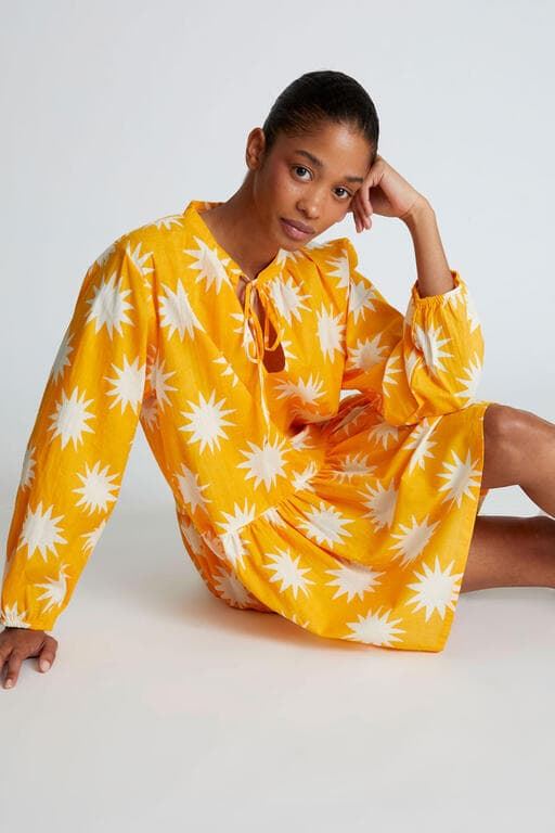 Compañía Fantástica_ Vestido corto manga larga Big Sun - Imagen 4